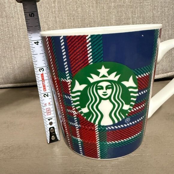 Starbucks 2017 Tartan Plaid Mug - Red, Blue, Green 18 ounces - Picture 6 of 7